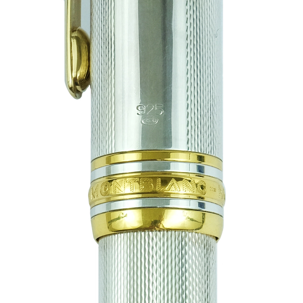 Montblanc 146 Solitaire Barleycorn Plata Sterling